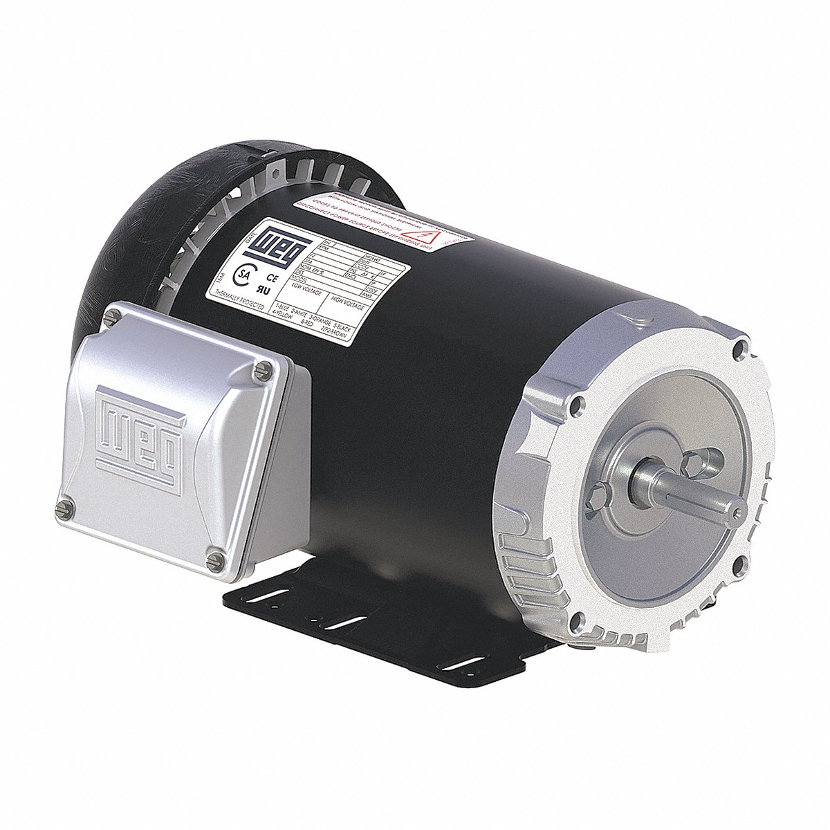 General Purpose Motor, 3 Phase, Tefc 1/2 Hp, 1160 Rpm, 56c