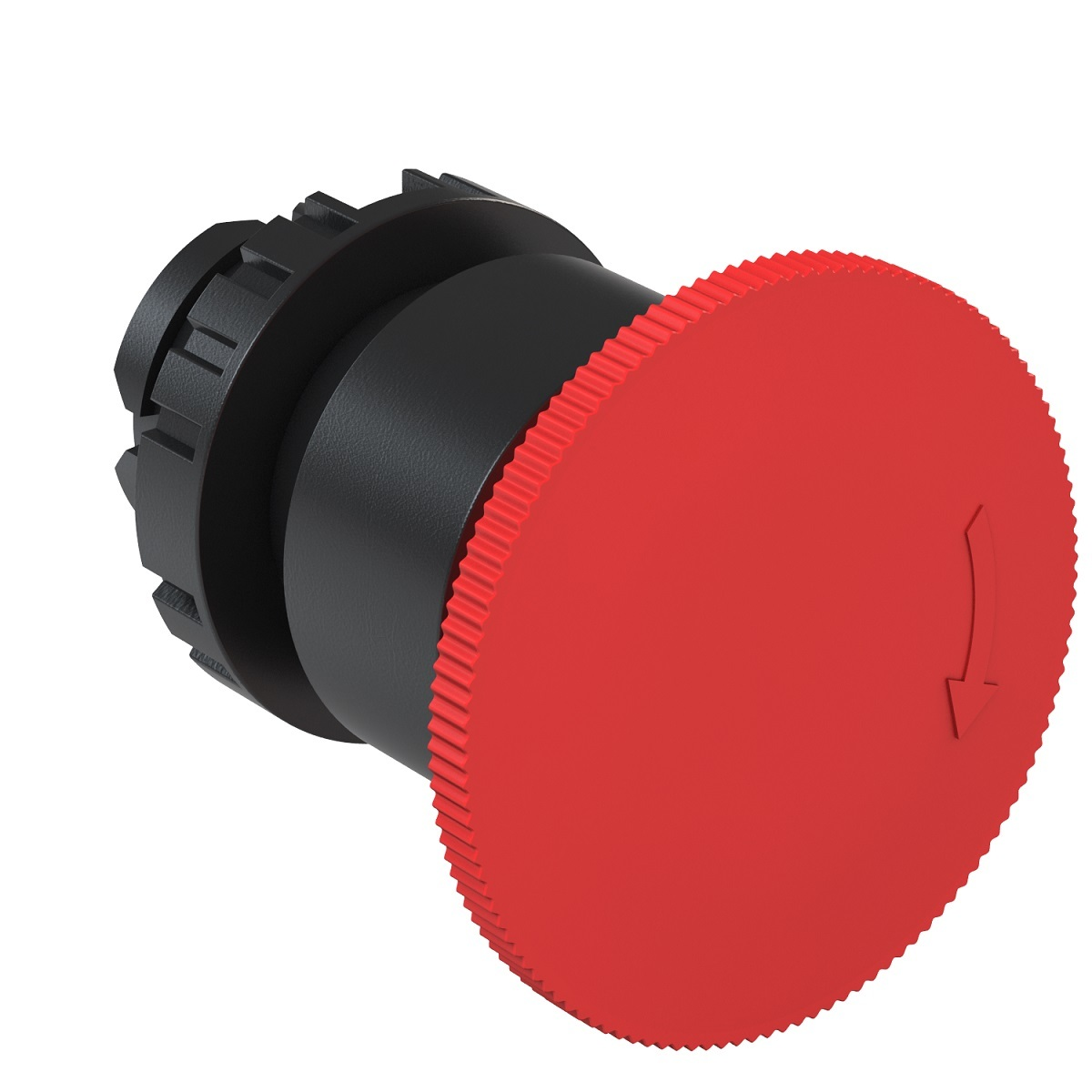 Push Button, 22 mm, Emergency mushroom With Latch Front, Turn to Release Actuation