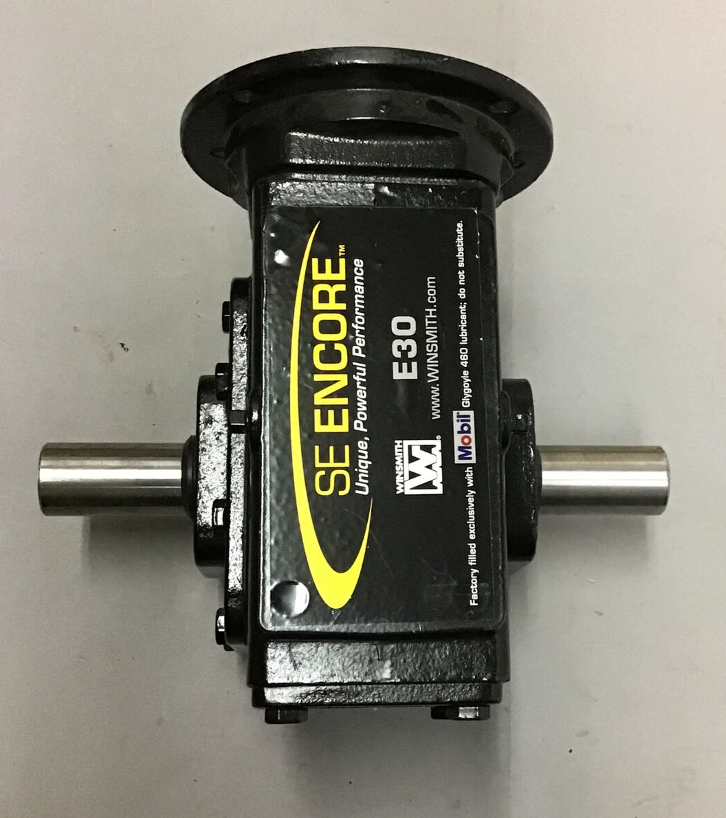 Gear Reducer, Double Worm Gear, Solid Input Shaft