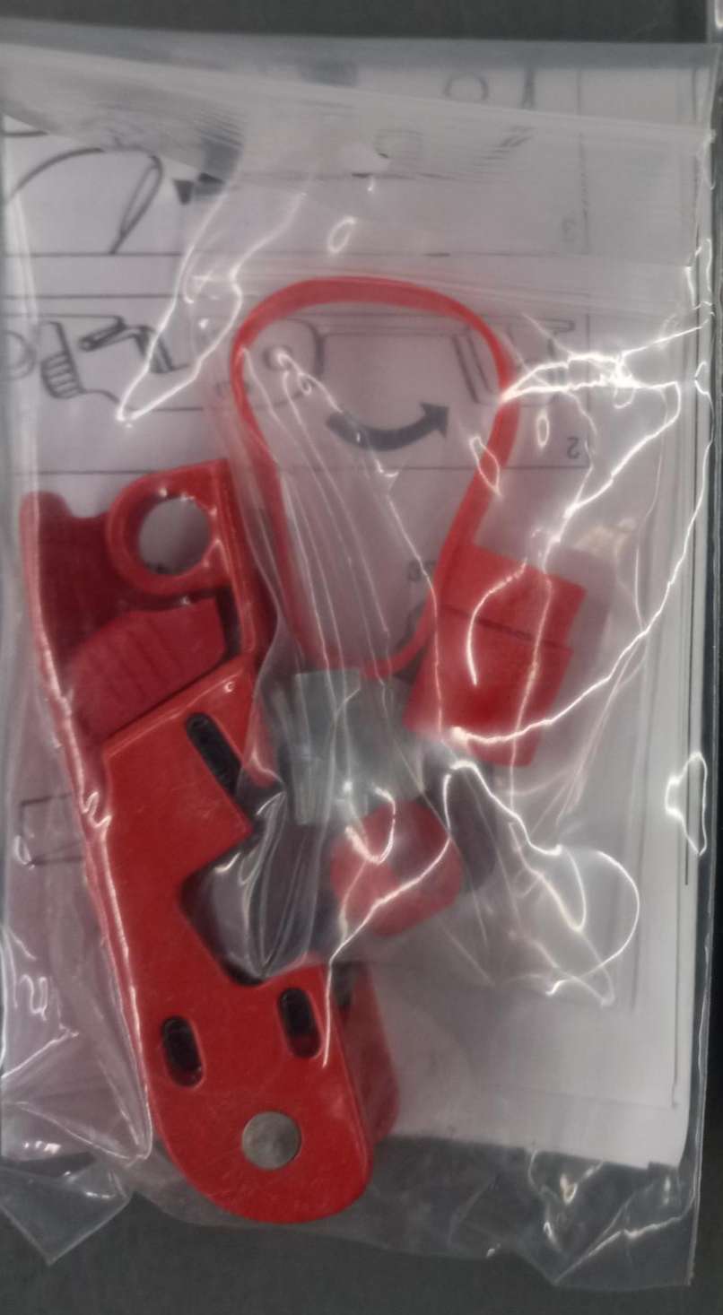 MASTER LOCK 493B Circuit Breaker Lockout, Red, Clamp-On, Steel, Packaged product, In stock