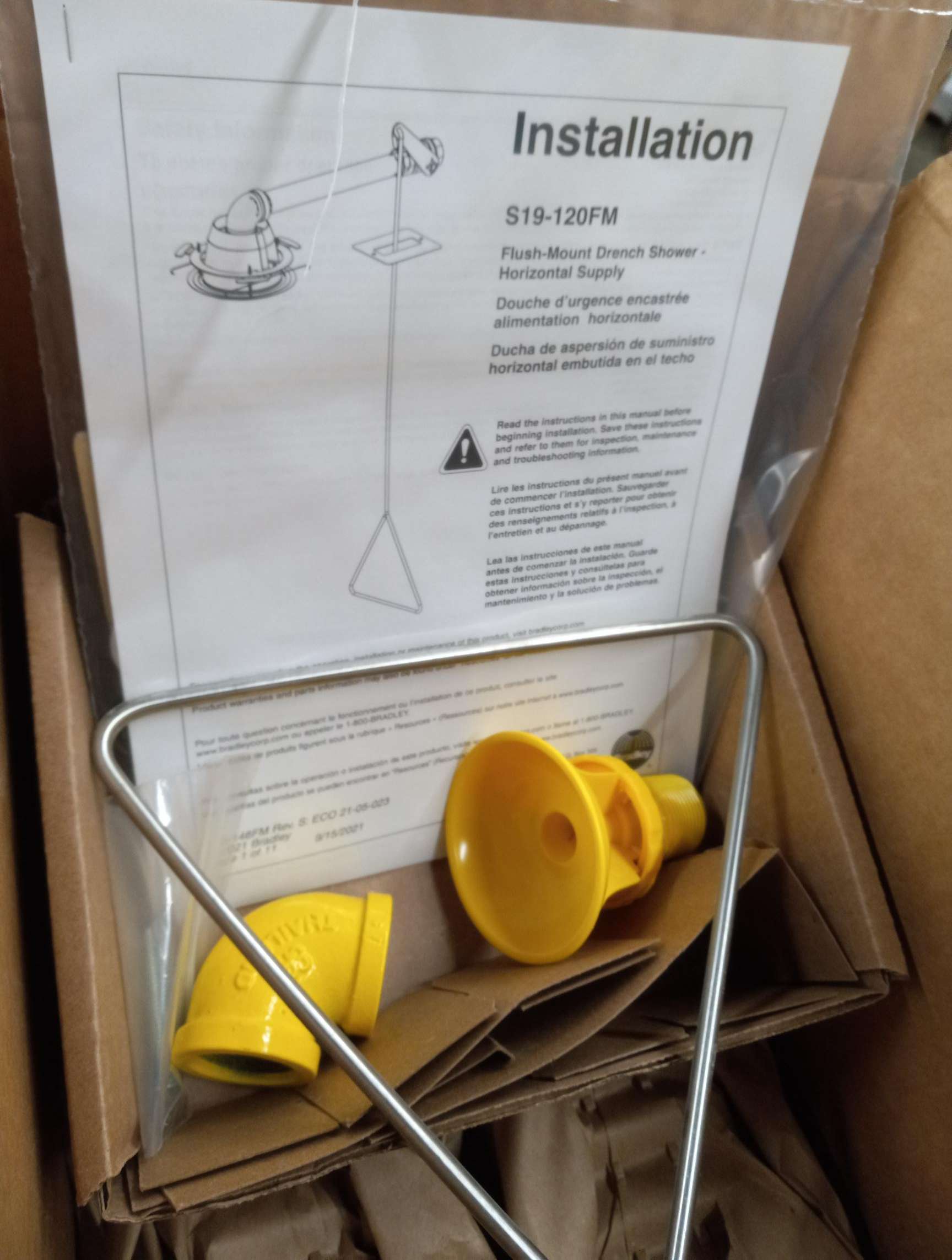 BRADLEY S19-120FM Drench Shower, 20 gpm, Flush Mounted, Product in box, In stock