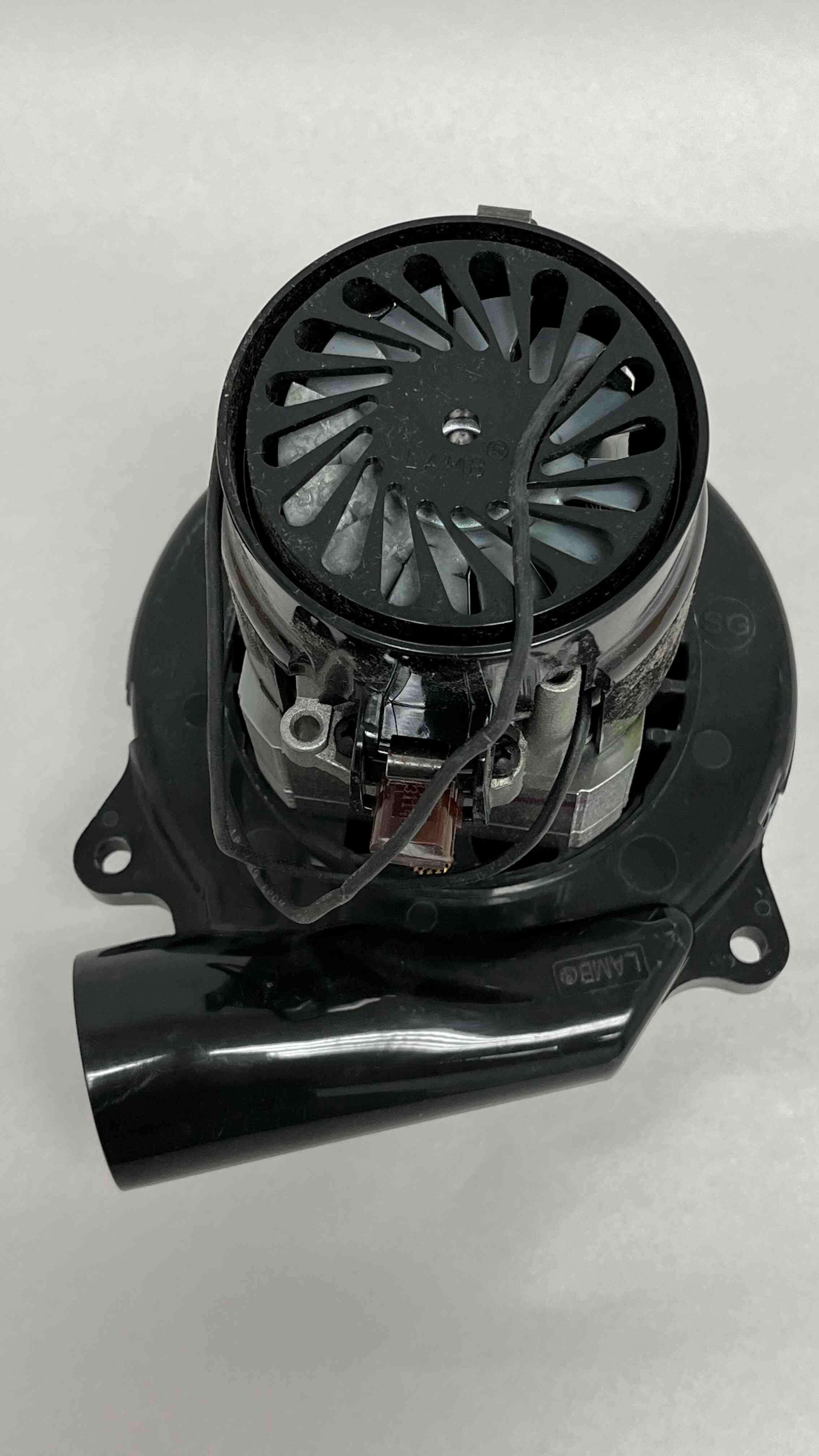 AMETEK LAMB 116420-13 Vacuum Motor, Tangential, 5.7 Inch Body Dia., 2 Stage, 1 Speed, 240VAC