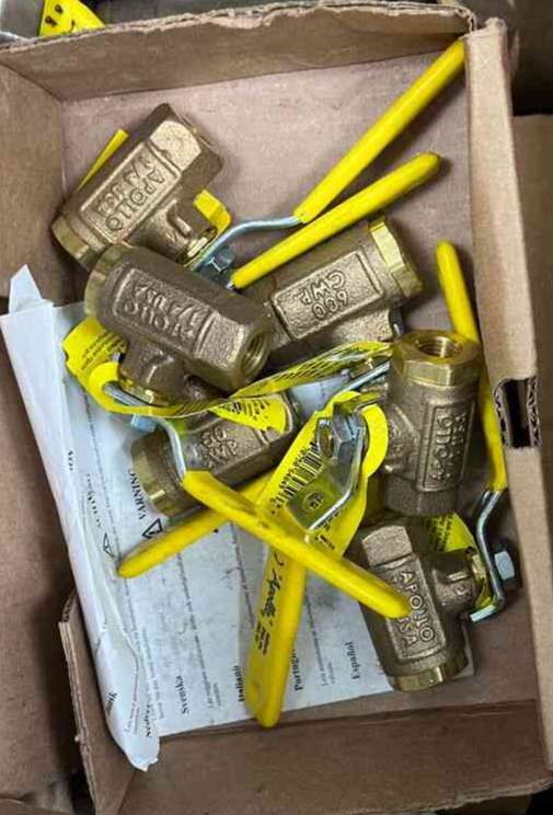 APOLLO 70-101-01 2-Piece Ball Valve, 1/4 in Nominal, FNPT x FNPT End Style, Bronze Body, Standard Port, Domestic, Manual, Box Item, In Stock