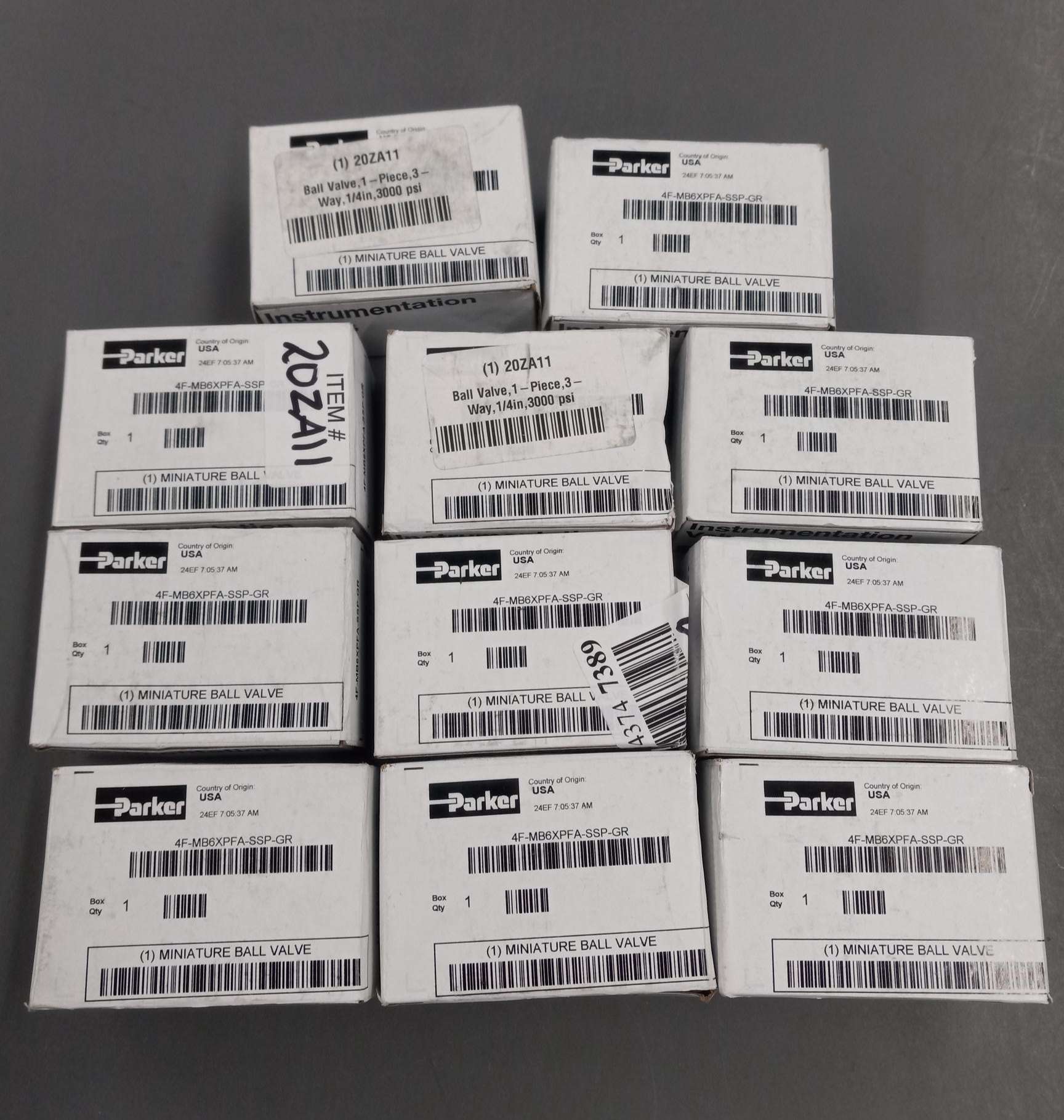 PARKER 4F-MB6XPFA-SSP Ball Valve, Handle Type Wedge, Product box, Stock available